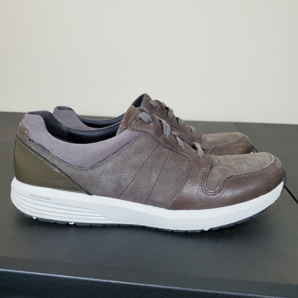 ROCKPORT Women's Brown Leather Trustside TrainerTennis Shoes Size 9.5 M CG8339